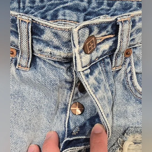 Ksubi Distressed Denim Mini Skirt Size 25 - Picture 5 of 6